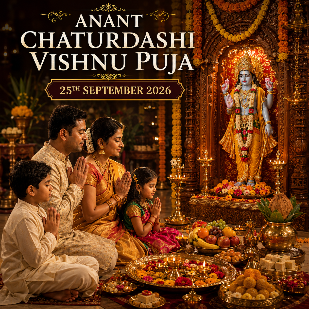 Anant Charturdashi Vishnu Puja